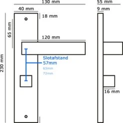 Deurklink Met WC Slot - 57mm - Eliot Serie Op Schild - Mat Zwart - Complete Set -WerkPro Verkoopwinkel 1195x1200 13