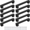 Renalux Design Handgreep Zwart - Set Van 10 Stuks - Handgreep Badkamer - Handvaten Kast - Handgreep Kast - Handgreep Keukenkastjes - Handgrepen Voor Deurtjes - 150 Mm - 10 Stuks -WerkPro Verkoopwinkel 1195x1200 21