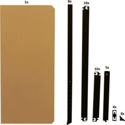 Opbergrek - 90 Cm Breed - 875 Kg Draagkracht - Monteren Zonder Schroeven - Zwart -WerkPro Verkoopwinkel 1195x1200 33