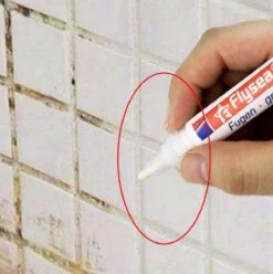 Merkloos Voegenstift Wit - Voegenmarker Badkamer Keuken - Witte Stift Voegen - Voeg Verf - Tegelvoegen Wit -voegen Cleaner - 1 Stuks