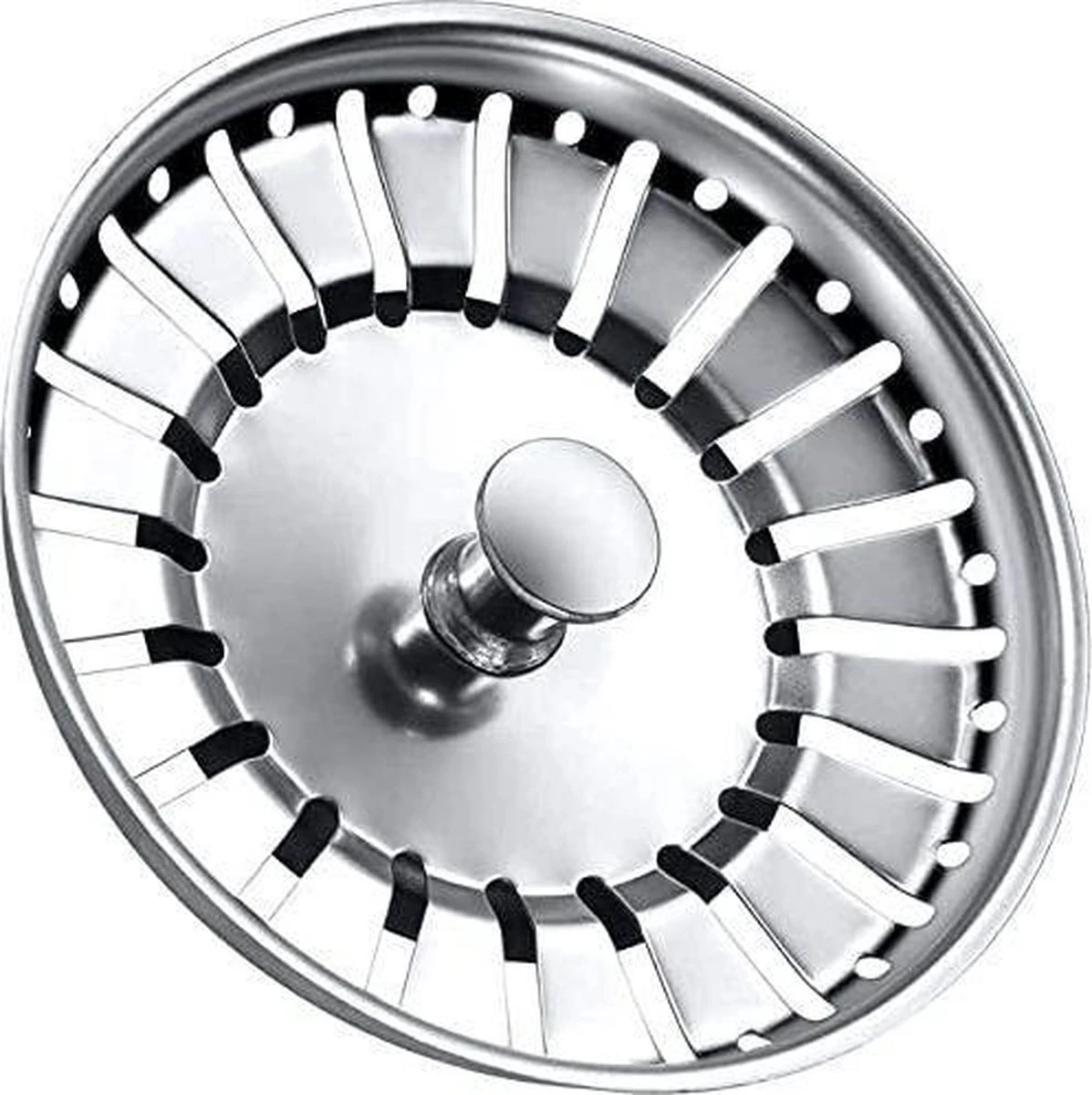 RVS Gootsteen Korfplug Afvoerplug Keuken - Geen Verstopping – Spoelbak Zeef - Afvoerstopper – Gootsteen Zeef - 84 Mm 5 RVS Gootsteen Korfplug Afvoerplug Keuken - Geen Verstopping – Spoelbak Zeef - Afvoerstopper – Gootsteen Zeef - 84 Mm - Afbeelding 3