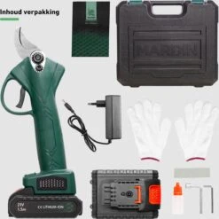 Mardin Elektrische Snoeischaar - Accu Snoeischaar – Elektrische Heggenschaar – Snoeischaar - Inclusief Koffer - Extra Accu - Groen -WerkPro Verkoopwinkel 1198x1200 24