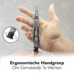 Dieux® - 125 Delige Precisie Schroevendraaierset - Grijs - Magnetisch - Schroevendraaier - Gereedschapset - Bidset - Gereedschap - Reparatie - Werkbank - Opbergbox - Pasen -WerkPro Verkoopwinkel 1199x1200 18