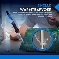 Merkloos Soldeerbout Station - Set 21-Delig - Verwisselbare Punten - Inclusief Tin & Houder -WerkPro Verkoopwinkel 1199x1200