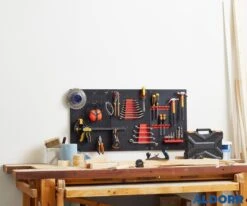 ALDORR Gereedschapswand - Aluminium Wandrek - Gereedschapsbord - Gereedschapshouder - 3 Stuks -WerkPro Verkoopwinkel 1200x1000 34