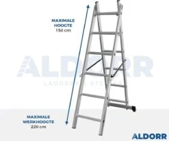 ALDORR Home - 2x6 Multifunctionele Kamersteiger - Ladder - Werkhoogte 2,60 Meter 8 ALDORR Home - 2x6 Multifunctionele Kamersteiger - Ladder - Werkhoogte 2,60 Meter -WerkPro Verkoopwinkel 1200x1000 39
