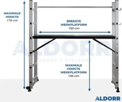 ALDORR Home - 2x6 Multifunctionele Kamersteiger - Ladder - Werkhoogte 2,60 Meter 10 ALDORR Home - 2x6 Multifunctionele Kamersteiger - Ladder - Werkhoogte 2,60 Meter -WerkPro Verkoopwinkel 1200x1000 40