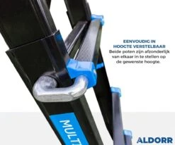 ALDORR Professional - Multiladder Uitschuifbare Vouwladder 4x4 - 4,00 Meter -WerkPro Verkoopwinkel 1200x1000 41