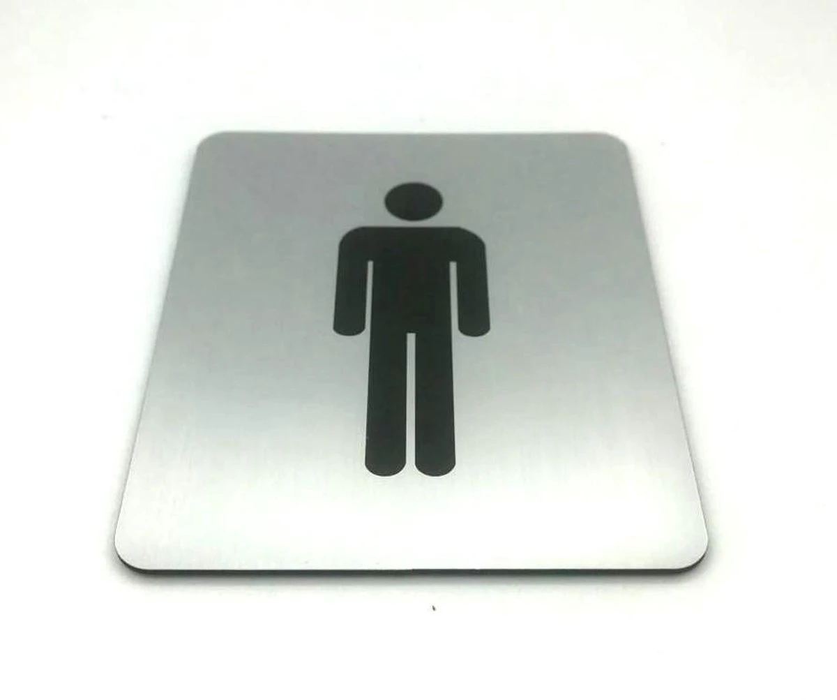 Deurbordje - WC Bordje - WC - Toiletbord - Bordje - RVS Look - Pictogram – Heren Dames – Man - Vrouw – Set Van 2 - Zelfklevend – 10 Cm X 12 Cm X 1,6 Mm - 5 Jaar Garantie 6 Deurbordje - WC Bordje - WC - Toiletbord - Bordje - RVS Look - Pictogram – Heren Dames – Man - Vrouw – Set Van 2 - Zelfklevend – 10 Cm X 12 Cm X 1,6 Mm - 5 Jaar Garantie - Afbeelding 4