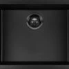 Grote Zwarte Spoelbak Keuken | Composiet Spoelbak 50x40CM | Wasbak Van Mizzo Design | Voor Kasten Vanaf 60cm | Onderbouw/Opbouw Gootsteen Zwart