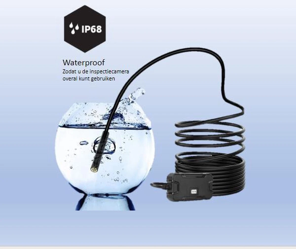 T&D Inspectiecamera 5M - Android/IOS - IP68 Waterdicht - 1080P HD - LED Verlichting - Endoscoop - Inspectie Camera 8 T&D Inspectiecamera 5M - Android/IOS - IP68 Waterdicht - 1080P HD - LED Verlichting - Endoscoop - Inspectie Camera - Afbeelding 6