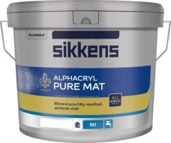 Sikkens Alphacryl Pure Mat SF 10 Liter - Wit -WerkPro Verkoopwinkel 1200x1008 10