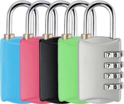 UNRL® Hangslot Met Cijferslot - 4-cijfer Slot - Reisslot - Gymlocker - Hangslot (54x23mm) - Roze -WerkPro Verkoopwinkel 1200x1009 6