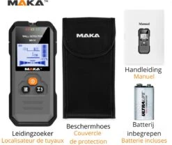 MAKA Digitale Leidingzoeker - Koper, Metaal & Hout Detectie Tot 120mm 13 MAKA Digitale Leidingzoeker - Koper, Metaal & Hout Detectie Tot 120mm -WerkPro Verkoopwinkel 1200x1011 4