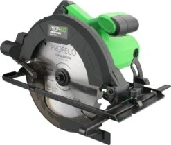Profeco Cirkelzaag 1300W - Ø185mm - Handcirkelzaag Elektrisch - Met Parallelgeleider - Incl. 24T Zaagblad