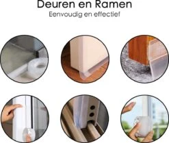 Tochtstrips Voor Deuren En Raam Zelfklevend - 5 Meter X 2,5 Cm - Transparant – Tochtstrip Voor Deur - Tochtband - Sealing Strip – Tocht Strip – Tochtstopper -WerkPro Verkoopwinkel 1200x1014 3
