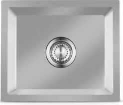 LOMAZOO Spoelbak Keuken – Wasbak Keuken – Gootsteen RVS 34 Cm [POLARIS]