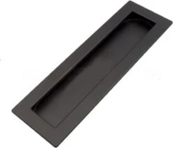 Merkloos Schuifdeur Komgreep | Mat Zwart | 160x50x10mm | Schuifdeurgreep | Ladegreep | Deurgreep | Schuifdeurkom | H026