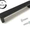 Handgreep / Keukengreep Zwart 128 Mm 5 Stuks - Strak - Handgrepen Voor Deurtjes - Deurgreep - Meubelgreep - Handgreep Zwart - Keukengreep - Greep Zwart - Meubelbeslag - Handgrepen Kast - Meubelgrepen - Handgrepen Voor Deurtjes - Inclusief Schroeven -WerkPro Verkoopwinkel 1200x1025 4