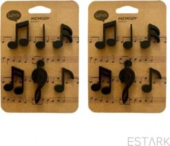 ESTARK® Muziek Magneten - 12 STUKS - Muzikale Magneten - Keukenmagneten - Magneetbord - Magneet - Muzieknoten - Noten - Muziek - Koelkast - Whitebord - Magneetjes - Muziekmagneet -WerkPro Verkoopwinkel 1200x1029 2
