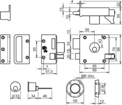 Lips - Veiligheidsoplegslot Met Losse Buitencilinder - 1754 50 Mm - Dr. 2 / Din Rechts -WerkPro Verkoopwinkel 1200x1030 12