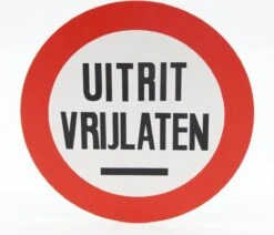 Repko Bord Rond "uitrit Vrijlaten"