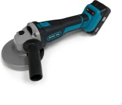 Deutsche Stahl Haakse Slijper - Slijptol - Gereedschap - Slijpmachine - Draadloos - 24V Accu - 2 Batterijen - 7000RPM - 1 Uur Snellader - 2 Zaagblad Van 125mm - Softgrip - Met Tas - Blauw -WerkPro Verkoopwinkel 1200x1033 2