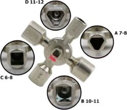 Merkloos Schakelkastsleutel - Universele Kruissleutel - 10 In 1 - Radiator Sleutel -WerkPro Verkoopwinkel 1200x1044 11