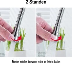 Kraan Opzetstuk - RVS - Waterbesparend - Roterende Kraankop - Duurzaam - 2 Standen - 14.5 Cm - Flexibele Kraankop - Kraanfilter - Kraanslang -WerkPro Verkoopwinkel 1200x1049 10