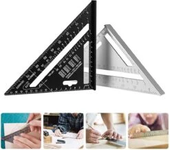 Detepo Winkelhaak - Timmerman Meet Driehoek - Blokhaak Gemaakt Van Metaal - Speed Square - 5 In 1 Gradendriehoek -WerkPro Verkoopwinkel 1200x1055 7