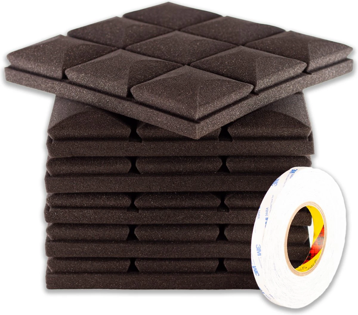 Brute Strength - Isolatieplaten - Inclusief Zelfklevende Tape - 30x30x5 Cm - Mushroom - 6 Stuks - Geluidsisolatie - Geluidsdemper Wandpaneel - Akoestisch Wandpaneel 9 Brute Strength - Isolatieplaten - Inclusief Zelfklevende Tape - 30x30x5 Cm - Mushroom - 6 Stuks - Geluidsisolatie - Geluidsdemper Wandpaneel - Akoestisch Wandpaneel - Afbeelding 7