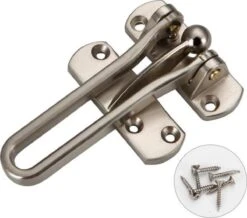 Merkloos Kierstandhouder Zilver | Deurbegrenzer | Raambegrenzer Veiligheid | Inbraakwerend | TOP Selling