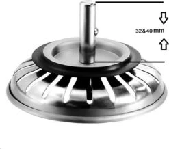 Gootsteen Afvoer Plug Keuken - Geen Verstopping – Spoelbak Zeef - Afvoerstopper - Korfplug – Gootsteen Zeef - 83 Mm -WerkPro Verkoopwinkel 1200x1059 5