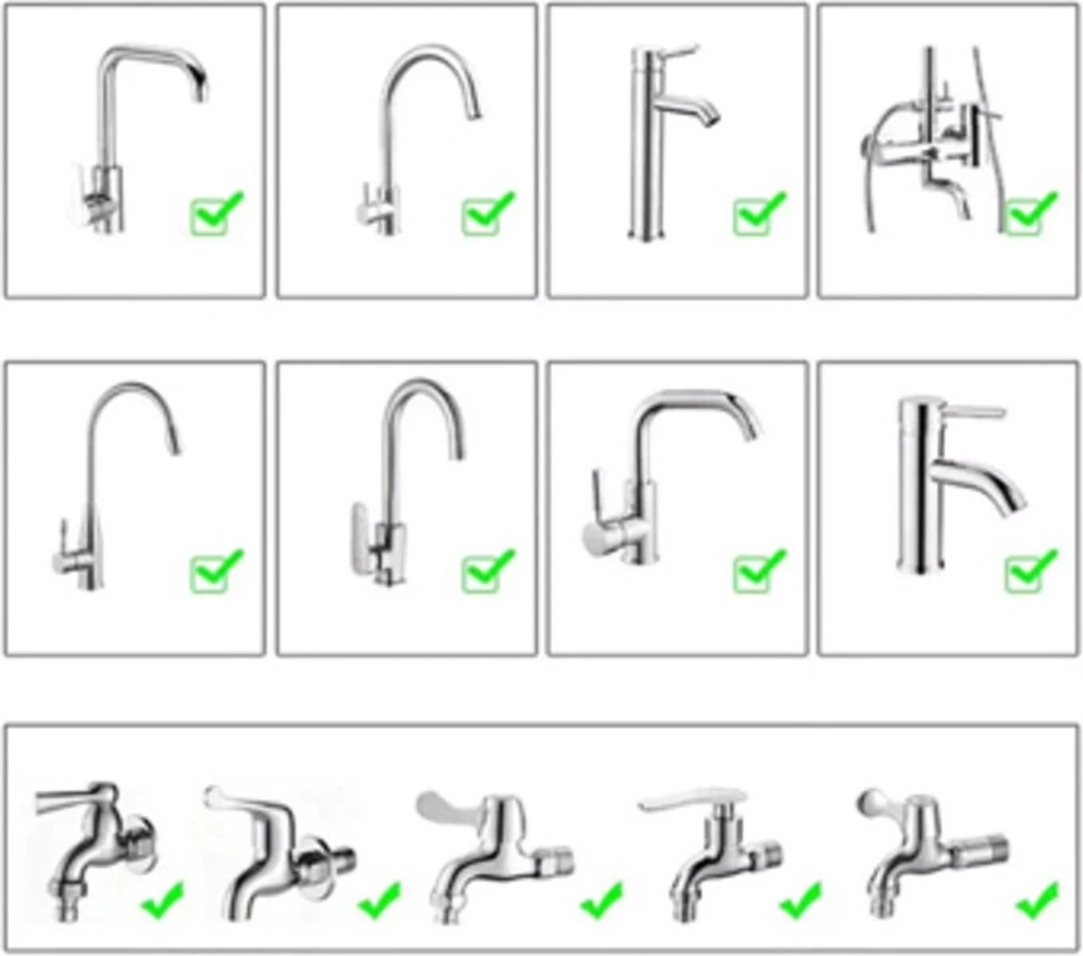 Merkloos Roterende Kraanslang - Waterbesparend - Flexibel Kraan Opzetstuk - 360 Graden Draaibaar - Kraankop - Kraanfilter - Hogedruk Kraan - Sproeikop - Keukenkraan - Kraan Verlengstuk 11 Merkloos Roterende Kraanslang - Waterbesparend - Flexibel Kraan Opzetstuk - 360 Graden Draaibaar - Kraankop - Kraanfilter - Hogedruk Kraan - Sproeikop - Keukenkraan - Kraan Verlengstuk - Afbeelding 9