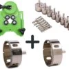 Breskol Tegelboren - Diamantboren + Boorgeleider + 70mm + 75mm Gaten Boorset - Boren - Diamant Boor Geleider - Diamantboor - Diamantborenset - Tegelboren