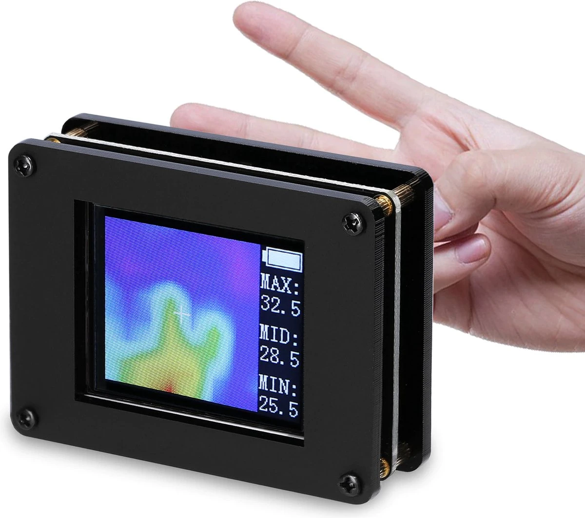 Temz® Warmtecamera - Warmte Camera - Warmtebeeldcamera - Thermal Camera - Infrarood Camera - Warmtebeeld - Thermische Camera - Warmte Camera Infrarood - Warmtemeter - Thermografiek - Temperatuur Sensoren - Zwart 3 Temz® Warmtecamera - Warmte Camera - Warmtebeeldcamera - Thermal Camera - Infrarood Camera - Warmtebeeld - Thermische Camera - Warmte Camera Infrarood - Warmtemeter - Thermografiek - Temperatuur Sensoren - Zwart