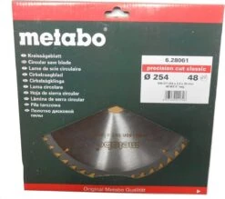 Metabo 628061000 Precision Cut Cirkelzaagblad - 254 X 30 X 48T - Hout 9 Metabo 628061000 Precision Cut Cirkelzaagblad - 254 X 30 X 48T - Hout -WerkPro Verkoopwinkel 1200x1064 2