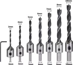 Merkloos 23 Delige Houtborenset - Verzinkborenset - Proppenboor - Hout - Houtproppen - Verzinkboren - Automatische Centerpunt - Boren - Houtboor -WerkPro Verkoopwinkel 1200x1067