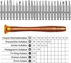 Precisie Pentalobe Torx Schroevendraaierset - Schroevendraaier Bitset T2 T3 T4 T5 T6 T7 T8 T10 T15 - Horloge & Smartphone Laptop Apple Macbook IPhone Screwdriver Gereedschap Set - 25-Delig -WerkPro Verkoopwinkel 1200x1068 7