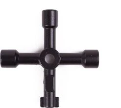 Benson Universele 4 Weg - Schakelkastsleutel / Paaltjessleutel Zwart