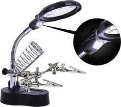 Benson Derde Handje Met LED Vergrootglas - Soldeerbout Houder -WerkPro Verkoopwinkel 1200x1071 4