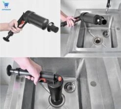 Dappermann Luchtdruk Ontstopper - Alles In 1 Ontstopper - Milieuvriendelijk - Herbruikbaar - Afvoerreiniger - Buisreiniger - Ontstoppingspomp - Ontstoppingspistool - Verstopping - Plopper - Hoge Druk - Toilet - Gootsteen -WerkPro Verkoopwinkel 1200x1073 5