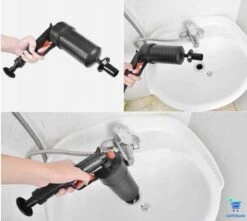 Dappermann Luchtdruk Ontstopper - Alles In 1 Ontstopper - Milieuvriendelijk - Herbruikbaar - Afvoerreiniger - Buisreiniger - Ontstoppingspomp - Ontstoppingspistool - Verstopping - Plopper - Hoge Druk - Toilet - Gootsteen -WerkPro Verkoopwinkel 1200x1073 6