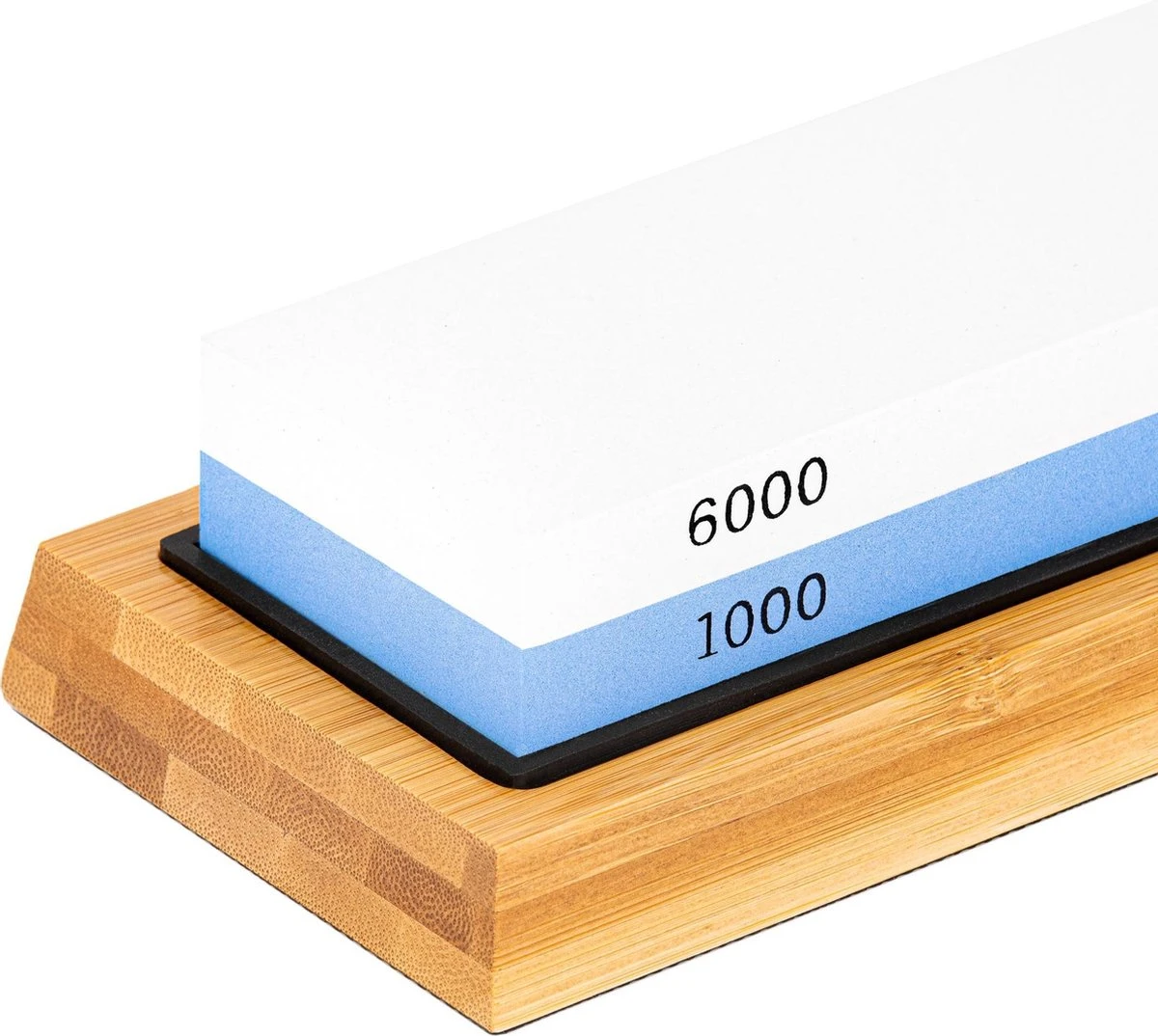 Latalis Pro Serie Slijpsteen 1000/6000 - Messenslijper - Wetsteen Met Anti-slip + Bamboeblok 5 Latalis Pro Serie Slijpsteen 1000/6000 - Messenslijper - Wetsteen Met Anti-slip + Bamboeblok - Afbeelding 3