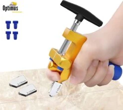 Optimus Professionele 2 In 1 Glassnijder Incl. 2 Extra Mesjes - Geschikt Voor Glas, Tegels En Spiegels - Glas Cutter - Tegelsnijder - Spiegelsnijder