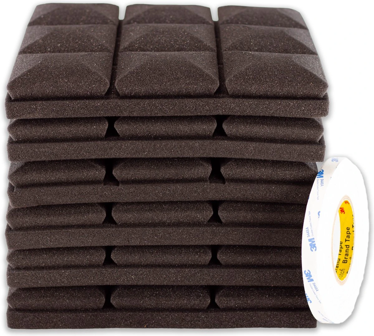 Brute Strength - Isolatieplaten - Inclusief Zelfklevende Tape - 30x30x5 Cm - Mushroom - 6 Stuks - Geluidsisolatie - Geluidsdemper Wandpaneel - Akoestisch Wandpaneel 4 Brute Strength - Isolatieplaten - Inclusief Zelfklevende Tape - 30x30x5 Cm - Mushroom - 6 Stuks - Geluidsisolatie - Geluidsdemper Wandpaneel - Akoestisch Wandpaneel - Afbeelding 2