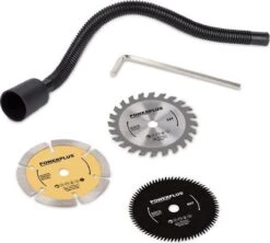 Powerplus POWX1365MB Invalzaag - 600W - Ø89mm - Incl. Laser, Stofafzuiging, 3 Invalzaagbladen En Verstekbak -WerkPro Verkoopwinkel 1200x1080 3