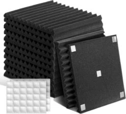 Imperatoris | Akoestische Panelen – 30x30x2.5cm – Zelfklevend – Geluidsisolatie – Geluidsdemper – Noppenschuim– Acoustic Foam Panels – Wandpaneel – 12 Stuks
