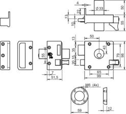 Lips - Veiligheidsoplegslot Met Vaste Buitencilinder - 1753 50 Mm - Dr. 1 / Din Links -WerkPro Verkoopwinkel 1200x1086 20