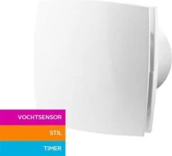 Badkamerventilator Ø 100mm Silent Met Vochtsensor En Timer Wit -WerkPro Verkoopwinkel 1200x1088 12